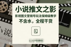 小说推文之影视图文营销号玩法保姆级教学，不含水，全程干货-万象聊项目