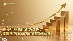 医美行业高阶训练课程：掌握从0到1000万的完整盈利体系！-万象聊项目