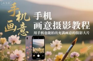 手机画意摄影教程,用手机也能拍出充满画意的摄影大片-万象聊项目