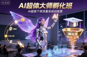 AI超体大师孵化班,AI超级个体流量实战训练营-万象聊项目