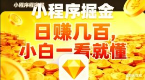 微信小程序掘金项目，日入几张，项目简单，小白一看就懂，5分钟就能学会上手操作【揭秘】-万象聊项目