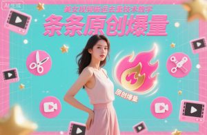 美女视频搬运去重技术教学，条条原创爆量-万象聊项目