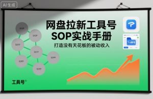 网盘拉新工具号SOP实战手册，打造没有天花板的被动收入-万象聊项目