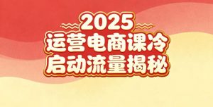 2025小红书运营电商课:新手实战+冷启动+流量揭秘-万象聊项目
