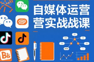自媒体运营实战课,掌握一套系统的自媒体运营底层方法论,成为优秀的内容创作者-万象聊项目