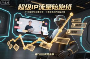 超级IP流量陪跑班，大V流量密码倾囊相授，可直接落地的实操步骤-万象聊项目