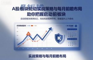 A股板块轮动实战策略与每月前瞻布局,助你把握启动前板块,规避风险,实现稳健盈利-万象聊项目
