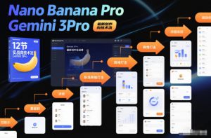 Nano Banana Pro Gemini 3Pro,最新创作实战课,12节实战向技术流,职场降维打击-万象聊项目