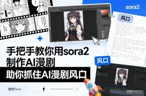 手把手教你用sora2制作AI漫剧，助你抓住AI漫剧风口-万象聊项目