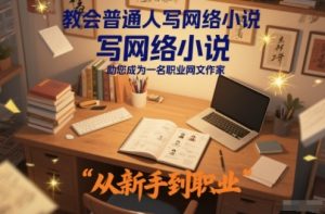 教会普通人写网络小说，助您成为一名职业网文作家-万象聊项目