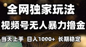 年底最新独家视频号无人直播撸礼物，小白也能轻松日入1k+，长期稳定，可批量复制【揭秘】-万象聊项目