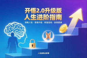 开悟2.0升级版人生进阶指南，洞察人性-思维升级-财富密码-自我圆满-万象聊项目